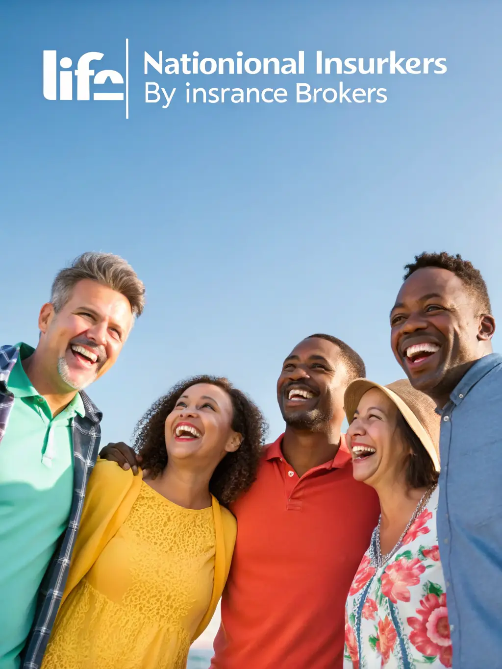 A diverse group of people standing together, symbolizing the wide range of insurance solutions offered by Polisa Plus. The image conveys inclusivity and comprehensive coverage.